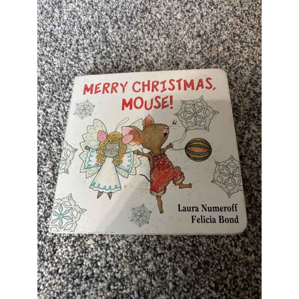 Merry Christmas Mouse Board Book Laura Numeroff Felicia Bond Holiday Counting